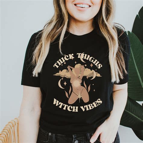 Thickthighs witch vibes shirt